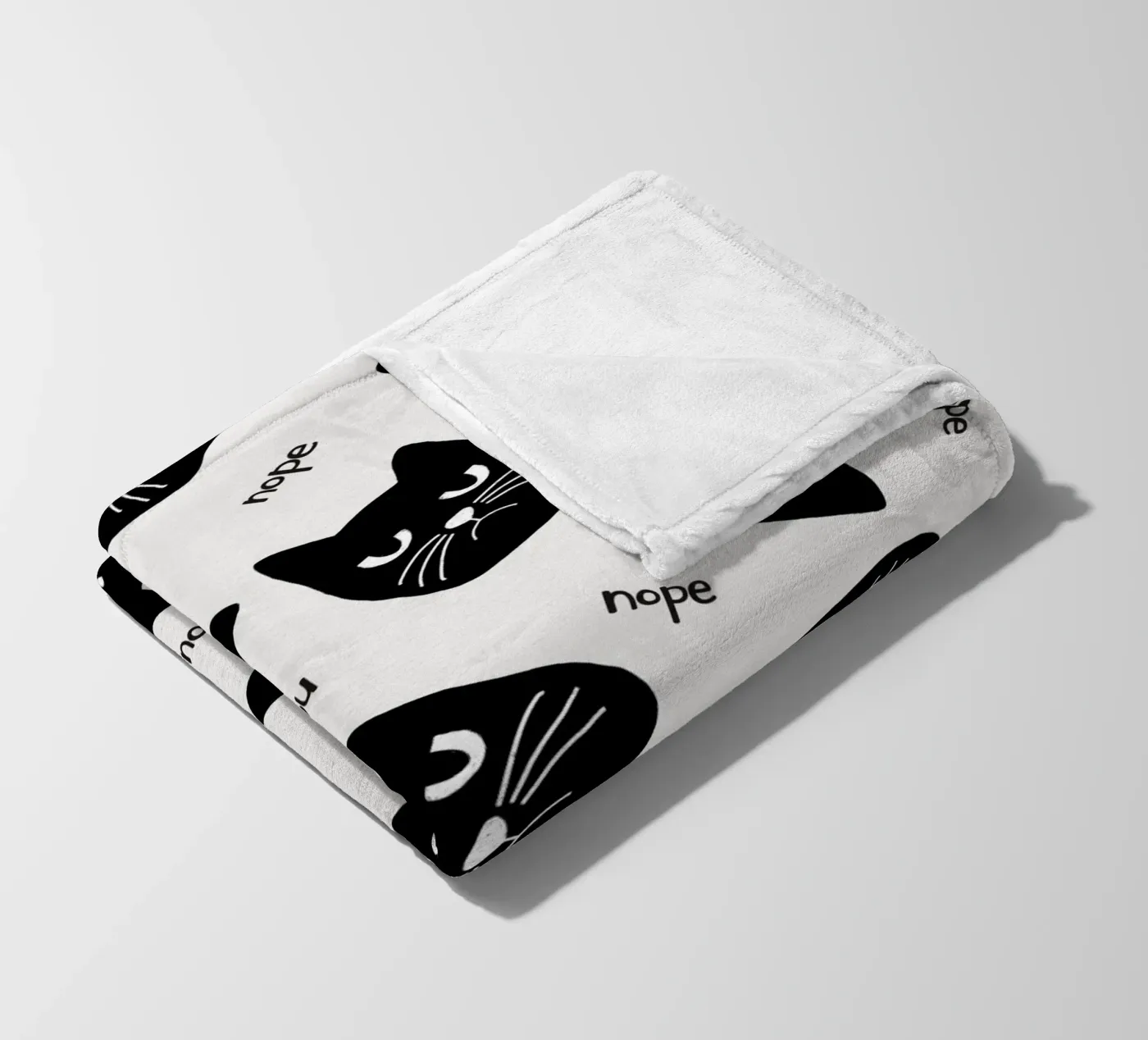 Grumpy Cat fleece blanket by Orara Studio