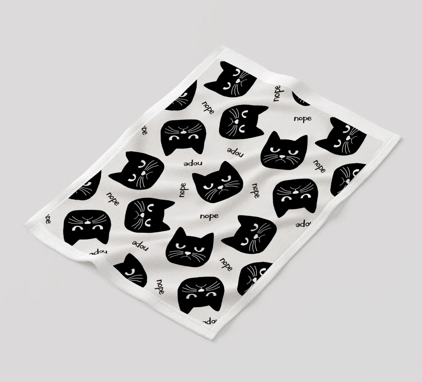 Grumpy Cat Fleecedecke von Orara Studio