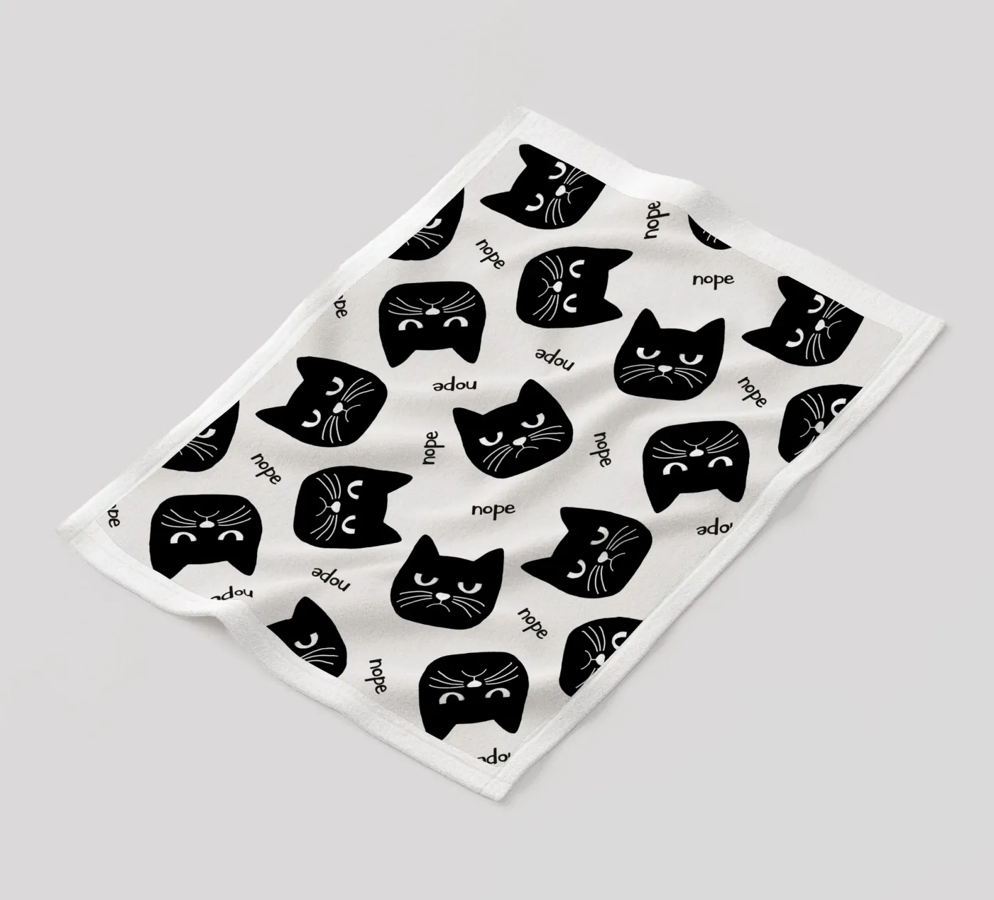Grumpy Cat fleece blanket by Orara Studio