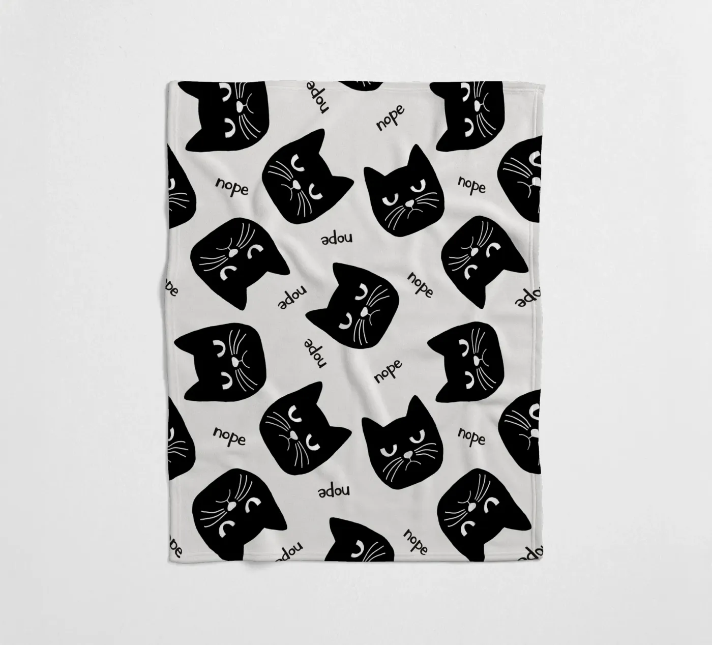 Grumpy Cat fleece blanket by Orara Studio