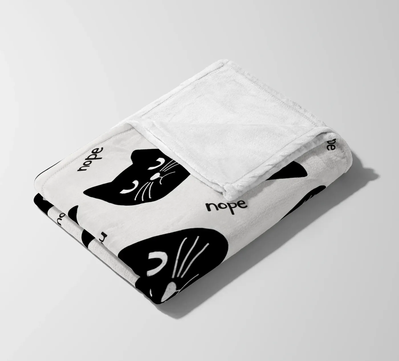 Grumpy Cat fleece blanket by Orara Studio