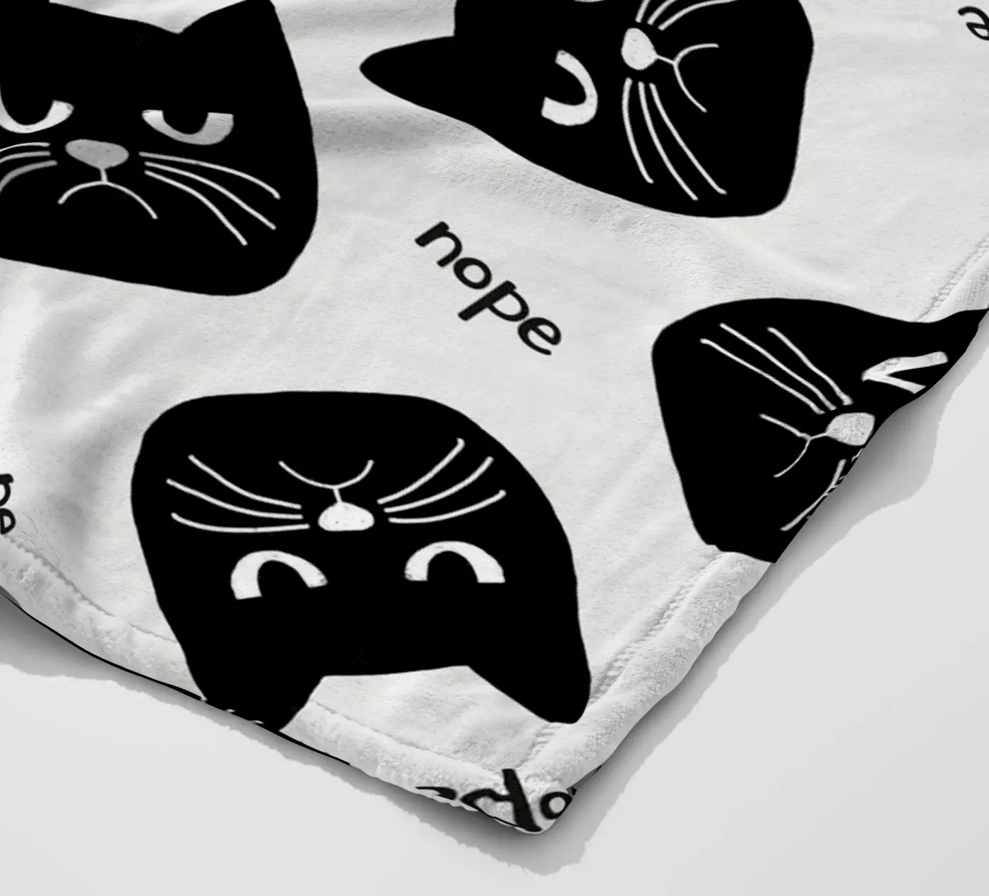 Grumpy Cat fleece blanket by Orara Studio