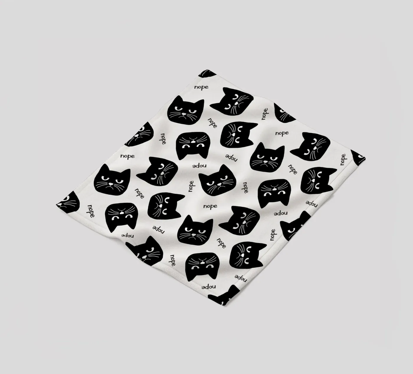 Grumpy Cat fleece blanket by Orara Studio