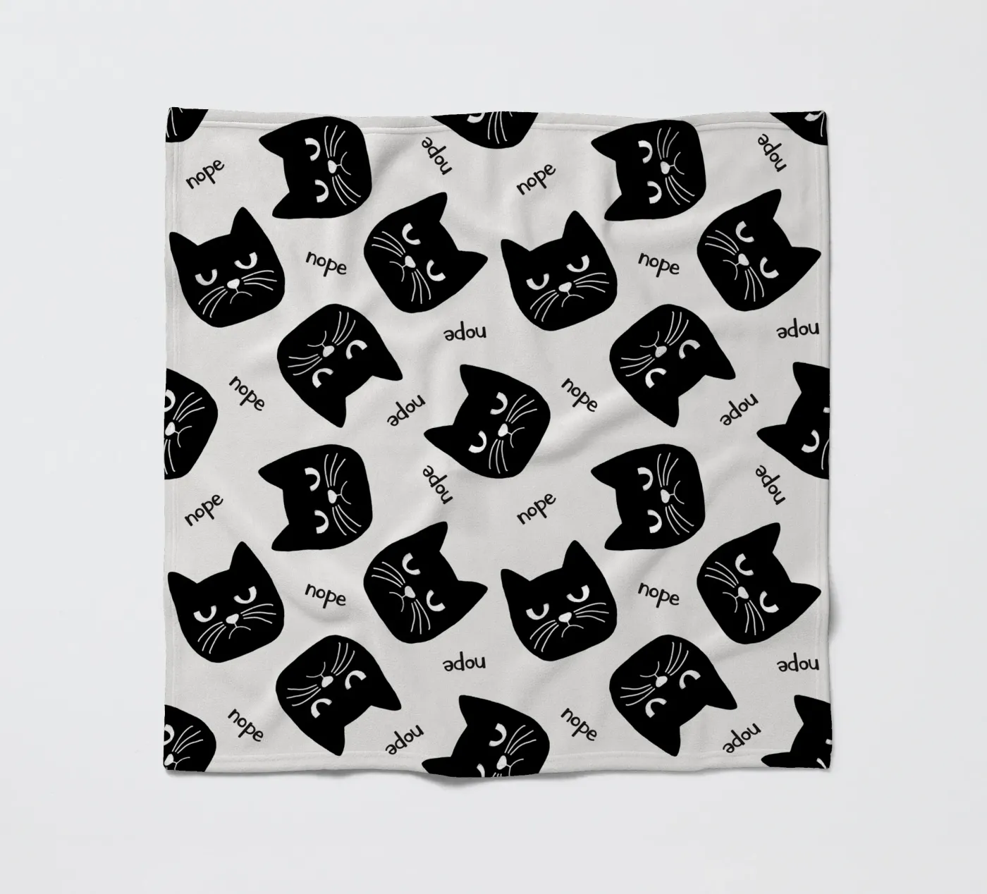 Grumpy Cat fleece blanket by Orara Studio