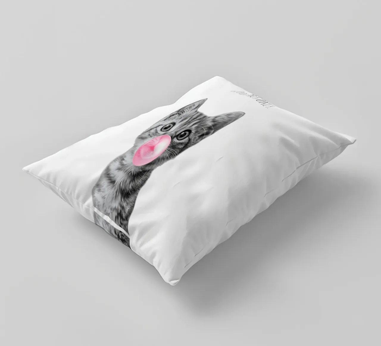 Cool cat - Good Vibes Only - rosa cuscino da Melanie Viola