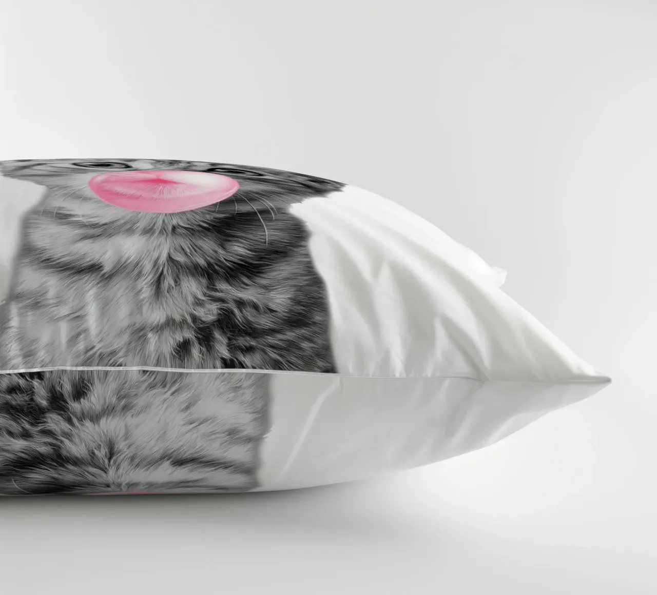 Cool cat - Good Vibes Only - rosa cuscino da Melanie Viola