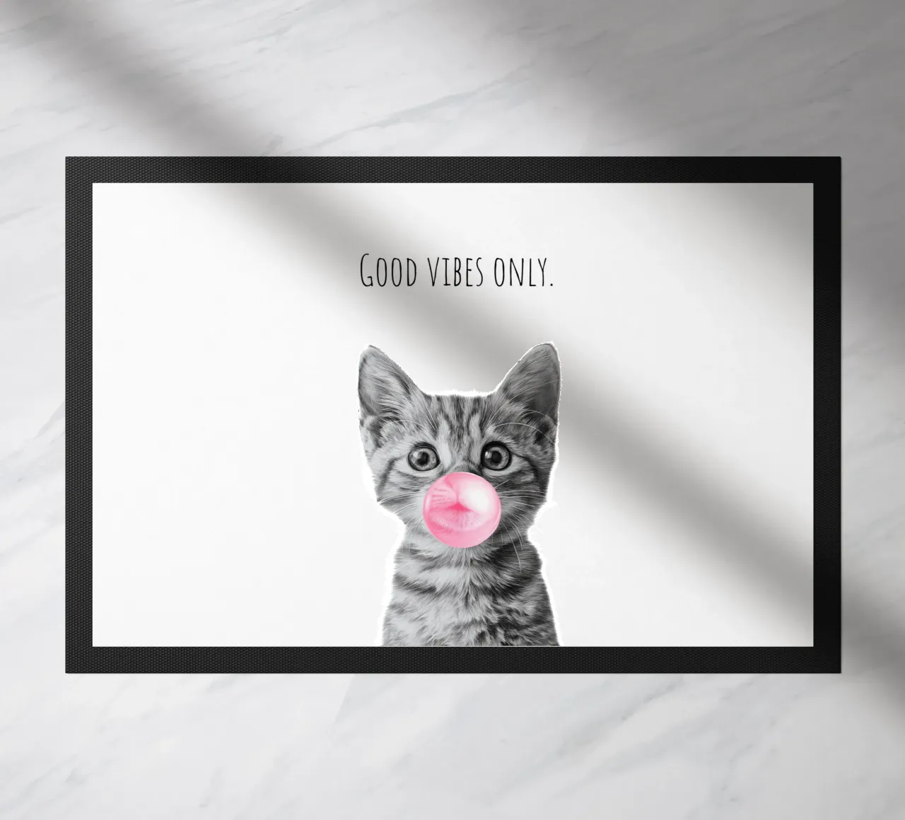 Cool cat - Good Vibes Only - rosa zerbino da Melanie Viola