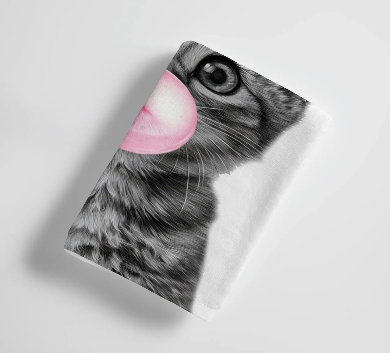 Cool cat - Good Vibes Only - rosa asciugamano da bagno da Melanie Viola
