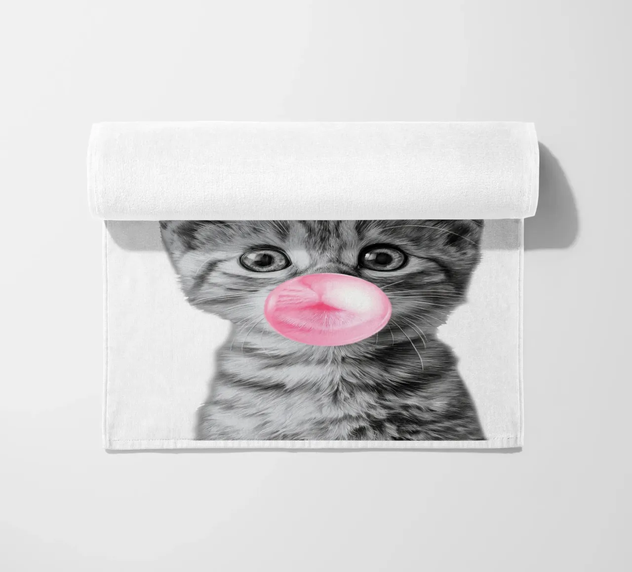 Cool cat - Good Vibes Only - rosa telo mare da Melanie Viola