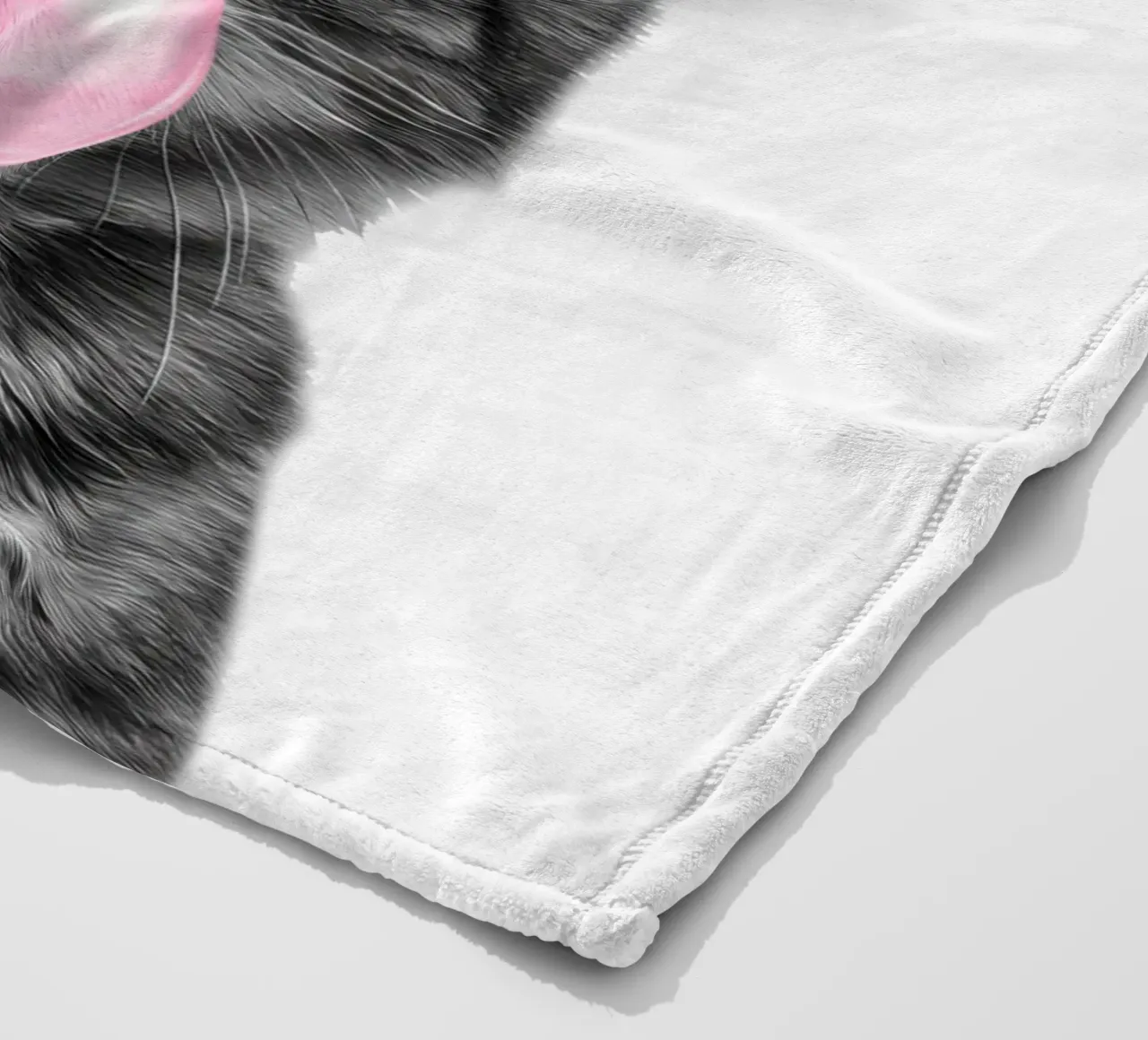 Cool cat - Good Vibes Only - rosa coperta in pile da Melanie Viola