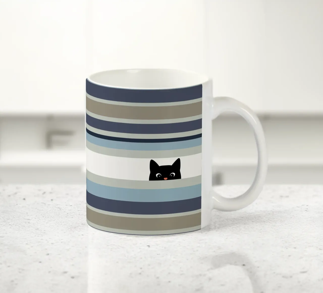 Hello Cat I tazza in ceramica da Orara Studio