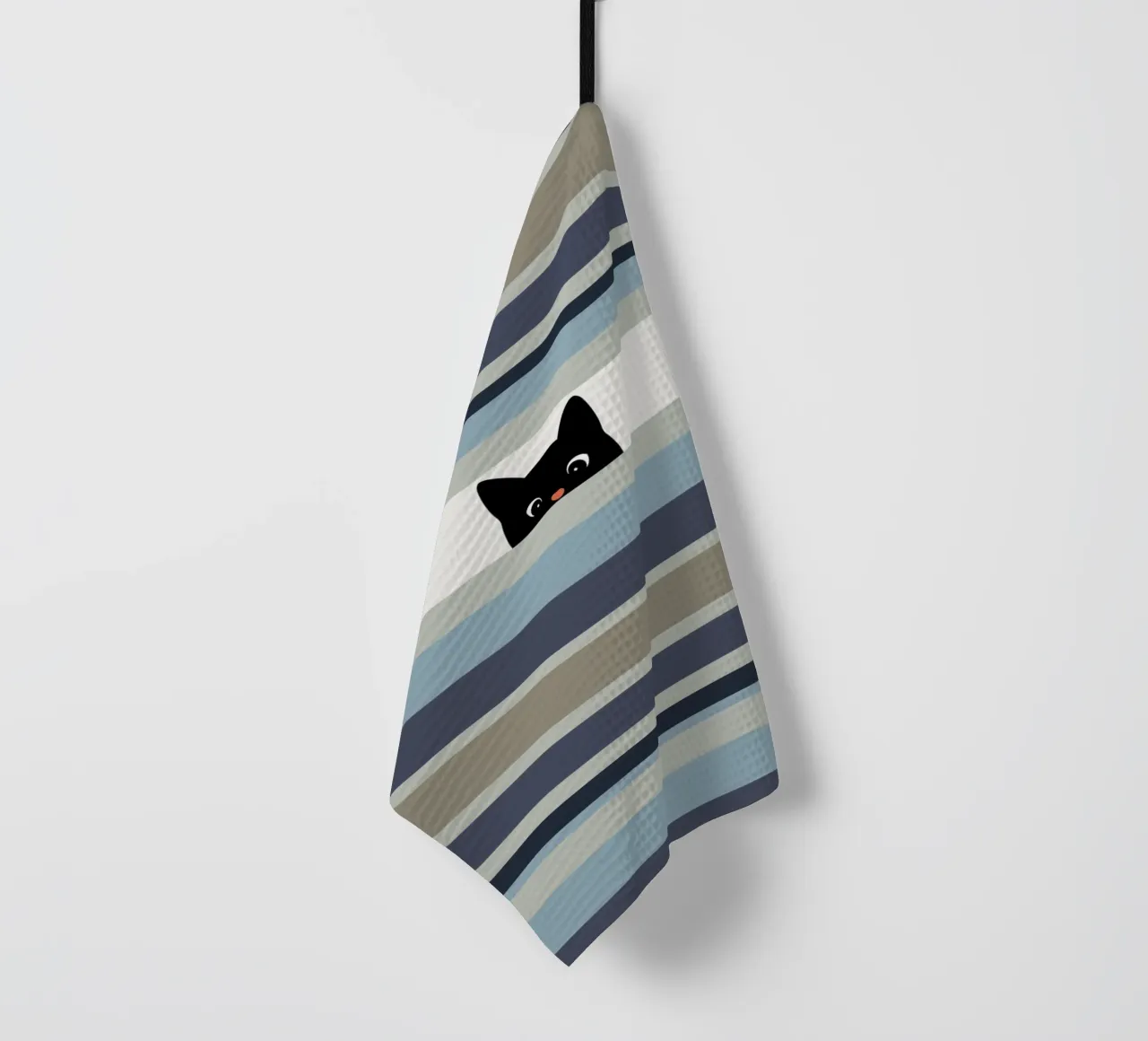 Hello Cat I canovaccio da cucina da Orara Studio