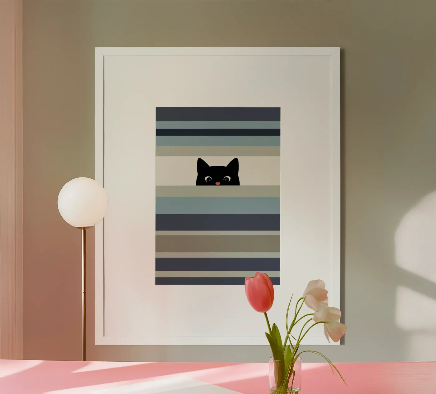 Hello Cat I poster by Orara Studio