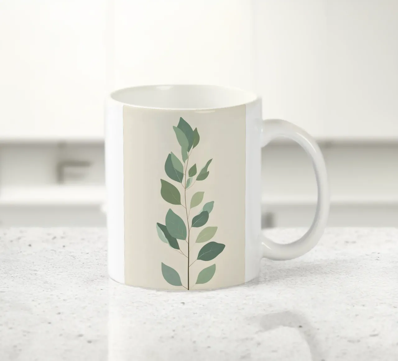 EucalyptusBranch tazza in ceramica da botanical shop