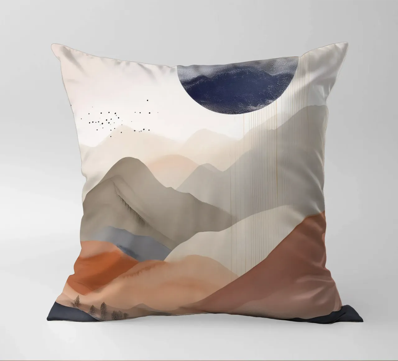 Landscape, abstract, art #1 cuscino da Hightown Design