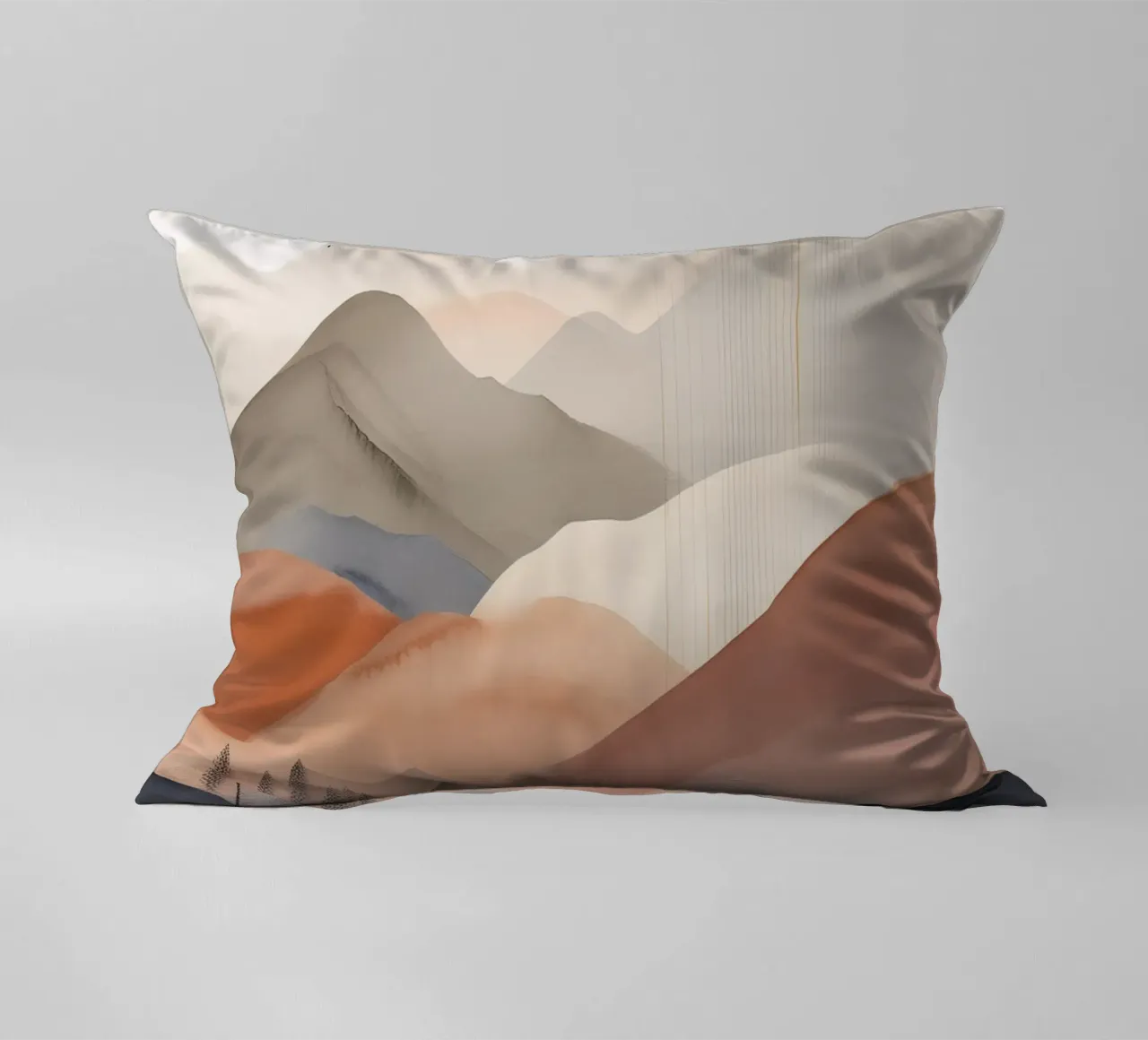 Landscape, abstract, art #1 cuscino da Hightown Design