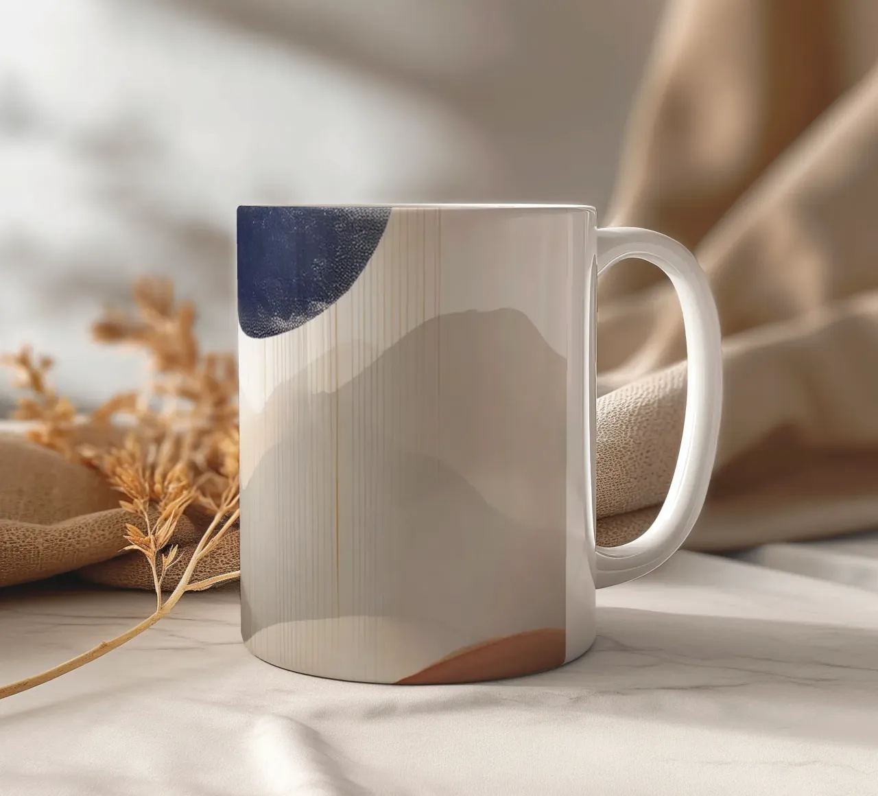 Landscape, abstract, art #1 tazza in ceramica da Hightown Design