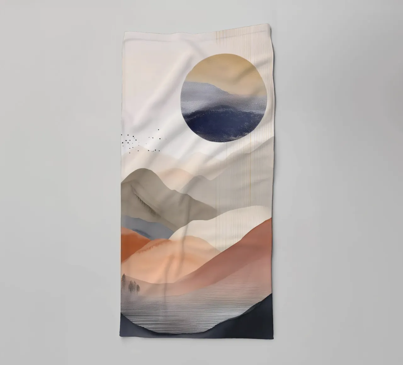 Landscape, abstract, art #1 asciugamano da bagno da Hightown Design