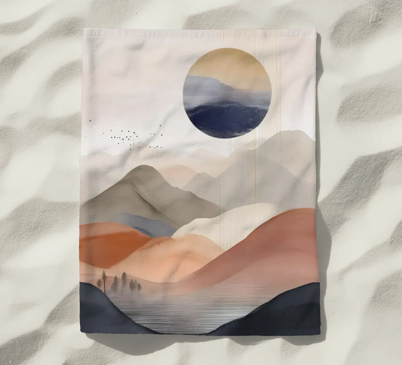 Landscape, abstract, art #1 telo mare da Hightown Design