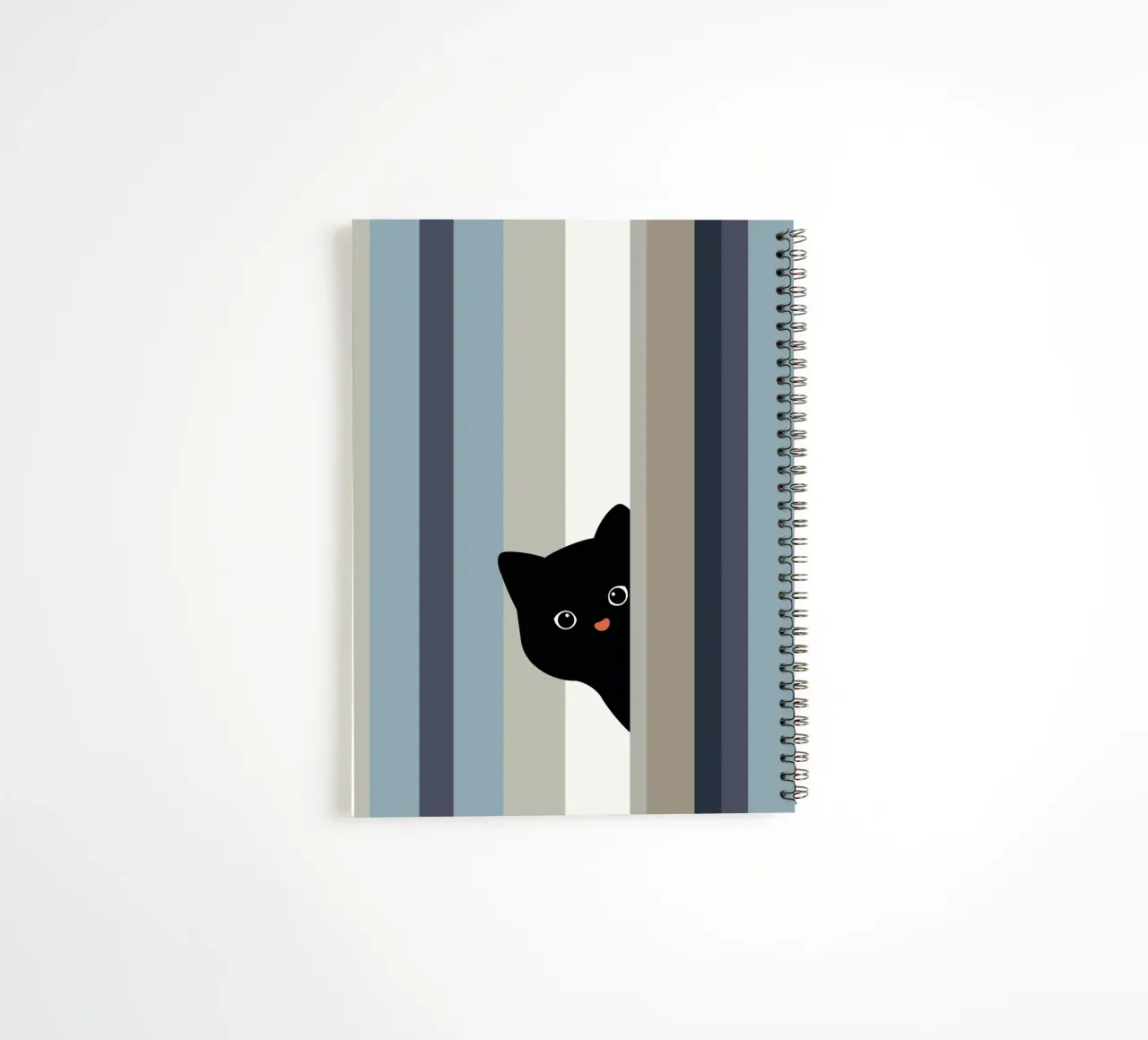 Hello Cat II spiral notebook by Orara Studio