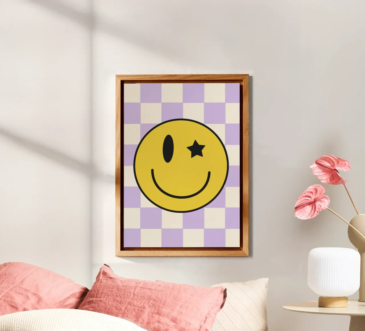 Smiley Alu-Dibond von PurePeachKids