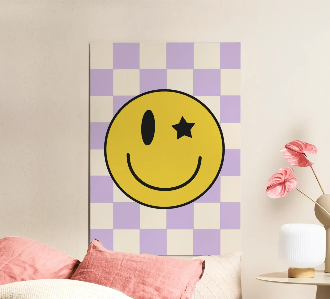 Smiley Alu-Dibond von PurePeachKids