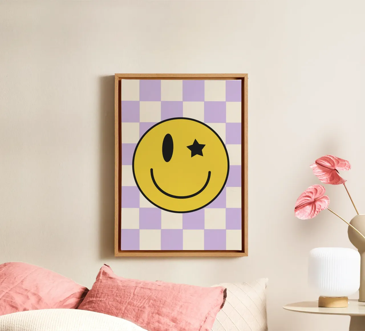 Smiley Leinwand von PurePeachKids