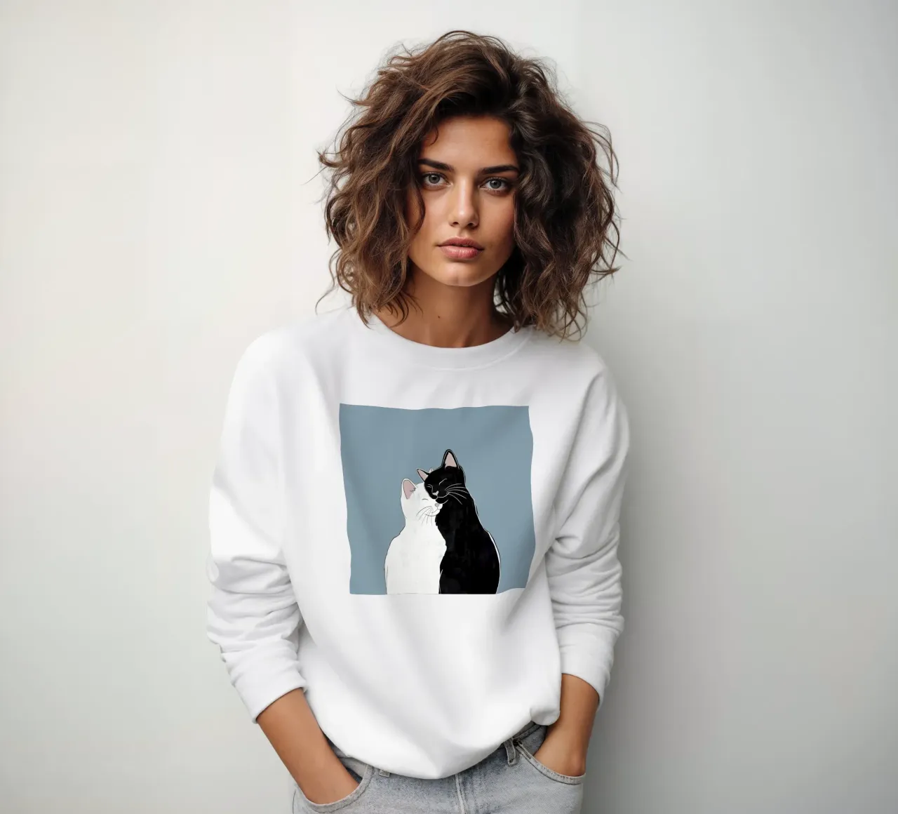 Amore di gatto felpa da Orara Studio