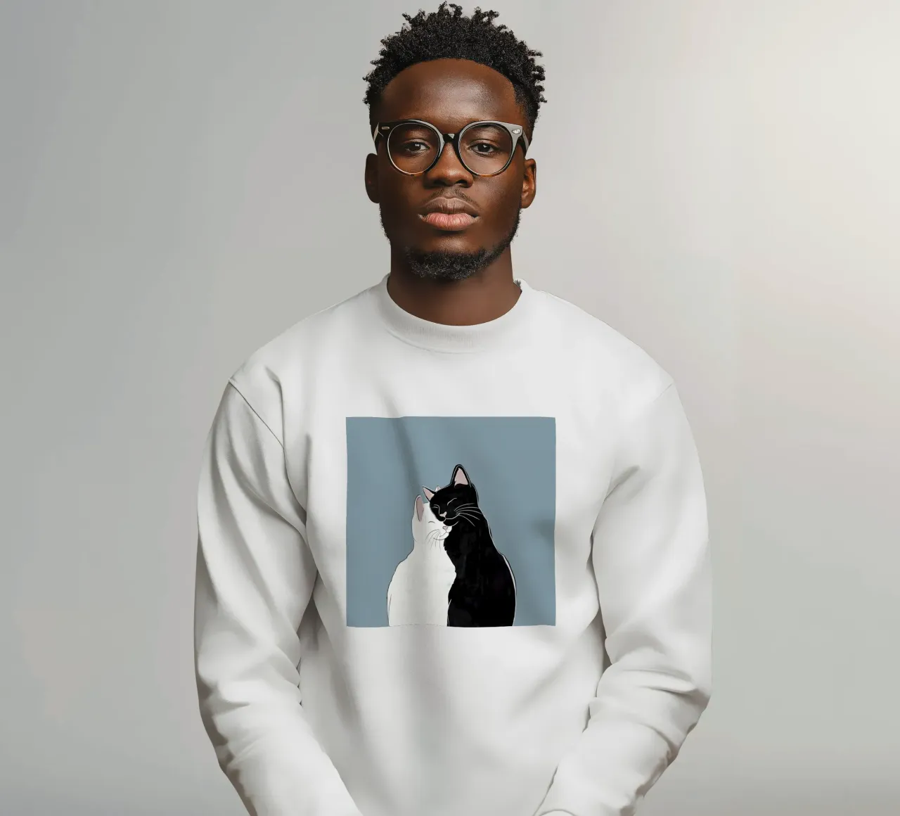 Amore di gatto felpa da Orara Studio