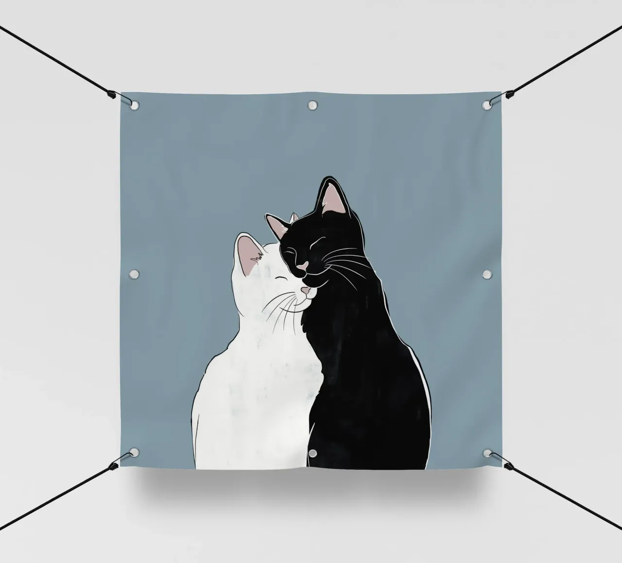 Amore di gatto telo in pvc da Orara Studio