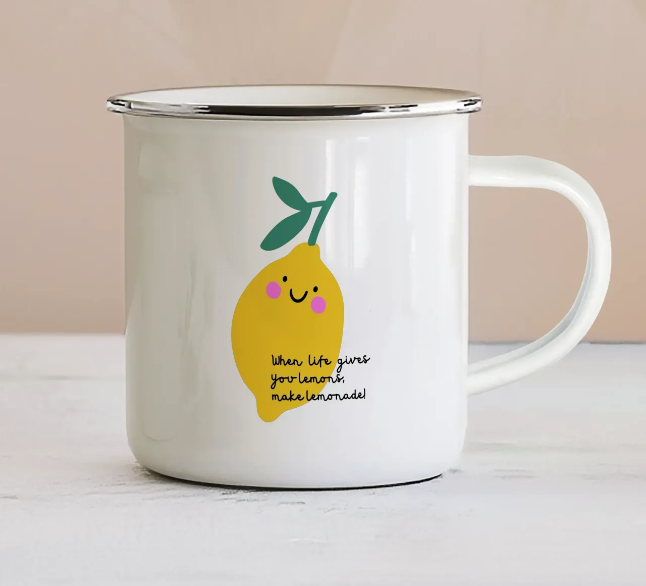 When live gives you lemons ... tazza in smalto da PurePeachKids