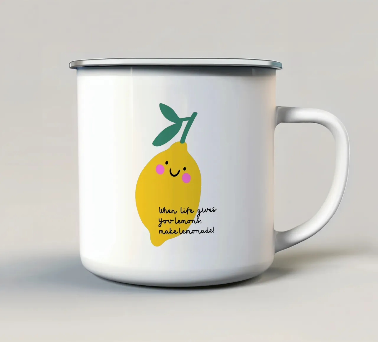 When live gives you lemons ... tazza in smalto da PurePeachKids