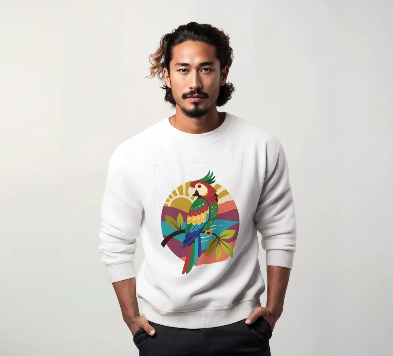 Uccello pappagallo felpa da Wild Life studio