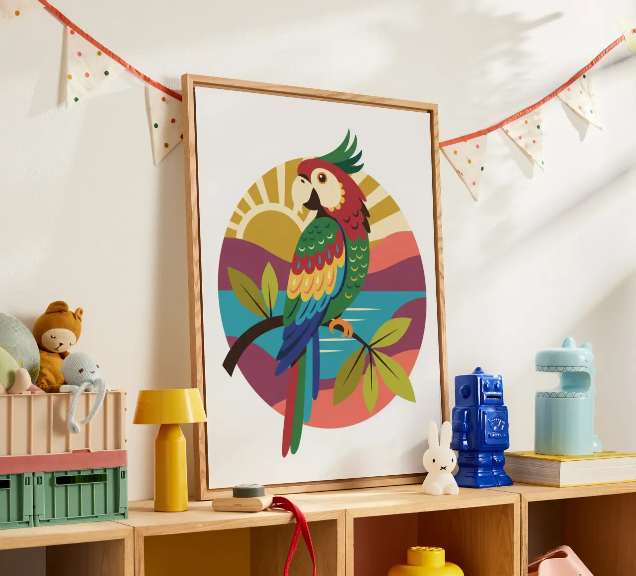 Uccello pappagallo plexiglass da Wild Life studio