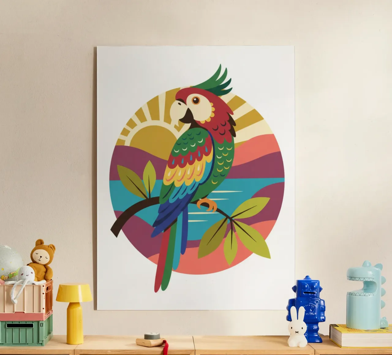 Uccello pappagallo plexiglass da Wild Life studio