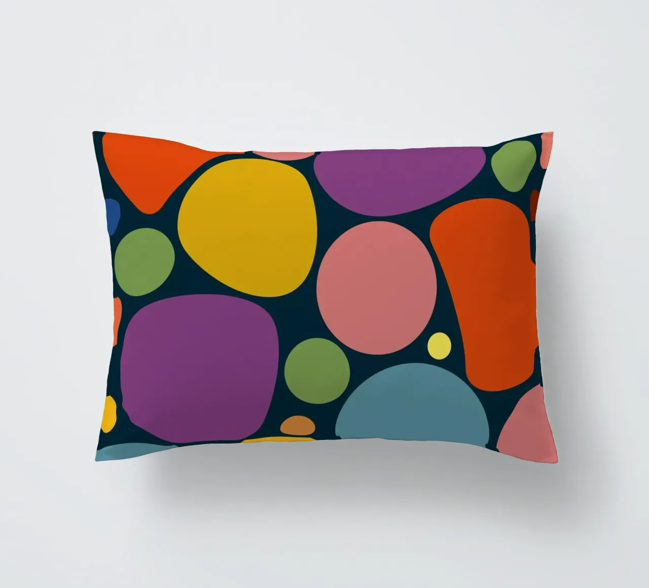 Mid-century Pop-Art Inspired Abstract Pattern cojín de good-vibes