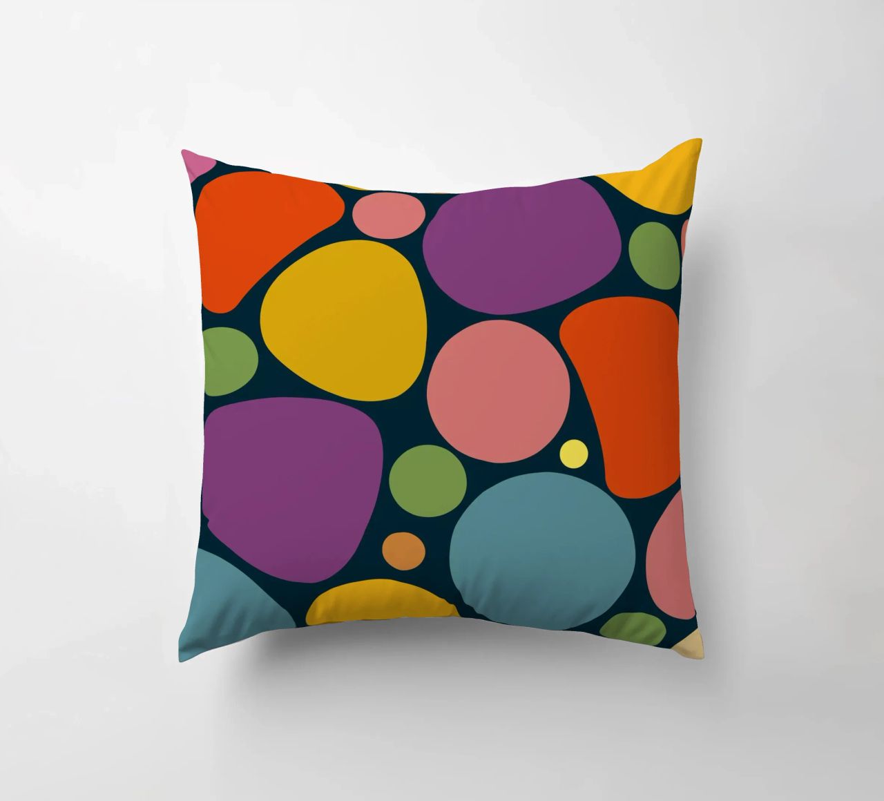 Mid-century Pop-Art Inspired Abstract Pattern cuscino da good-vibes