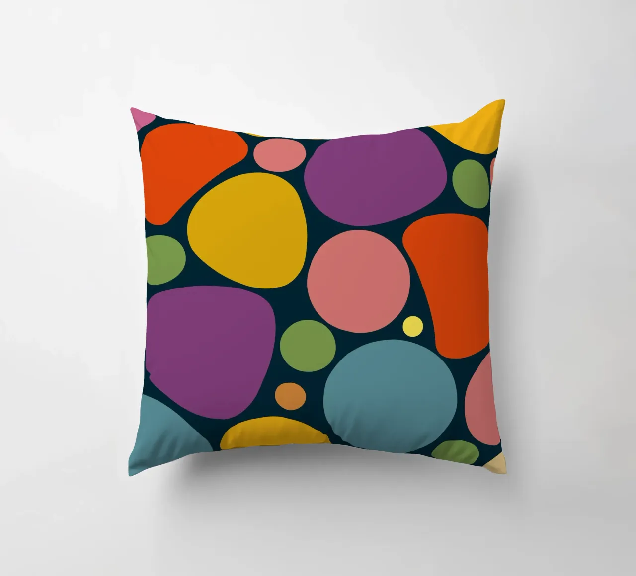 Mid-century Pop-Art Inspired Abstract Pattern cojín de good-vibes