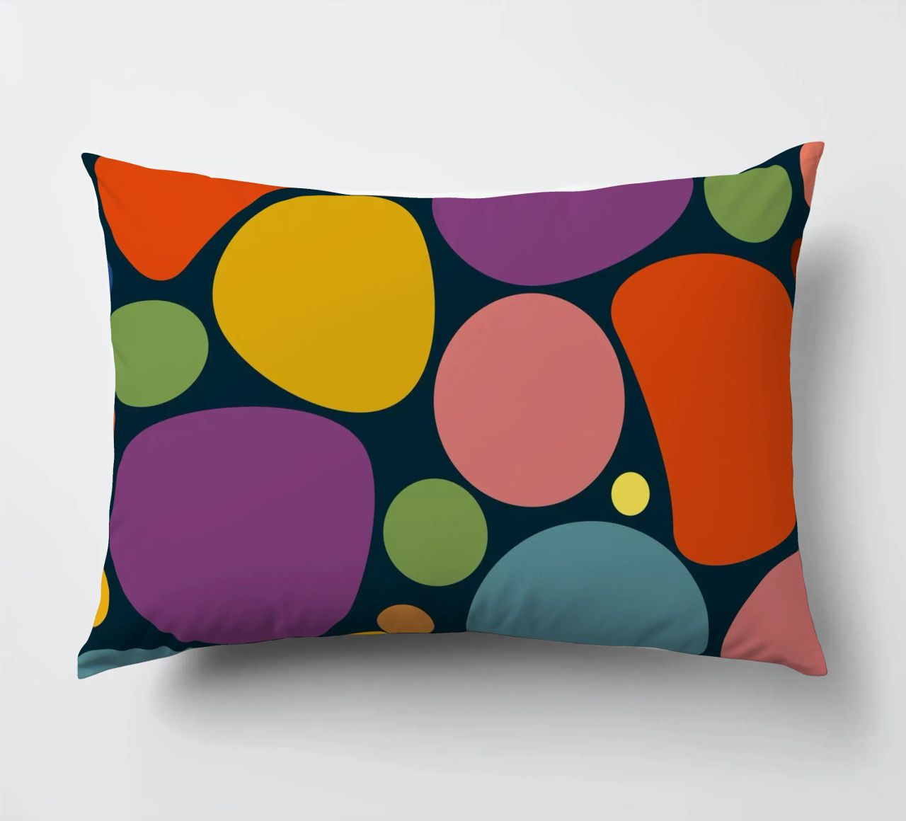 Mid-century Pop-Art Inspired Abstract Pattern cuscino da good-vibes