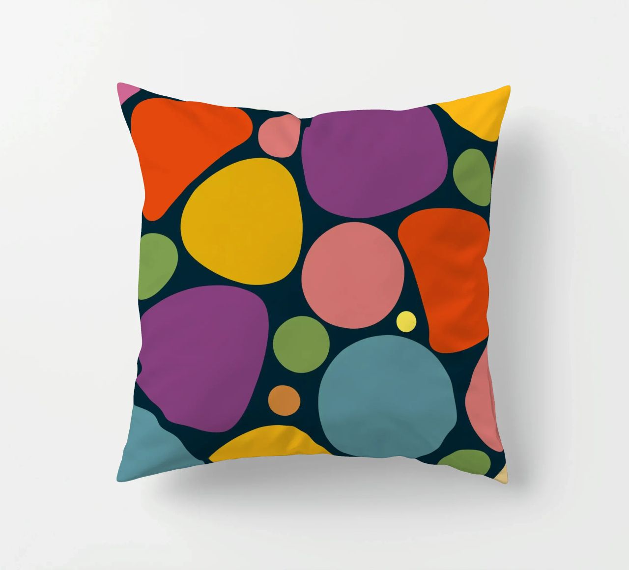 Mid-century Pop-Art Inspired Abstract Pattern cuscino da good-vibes