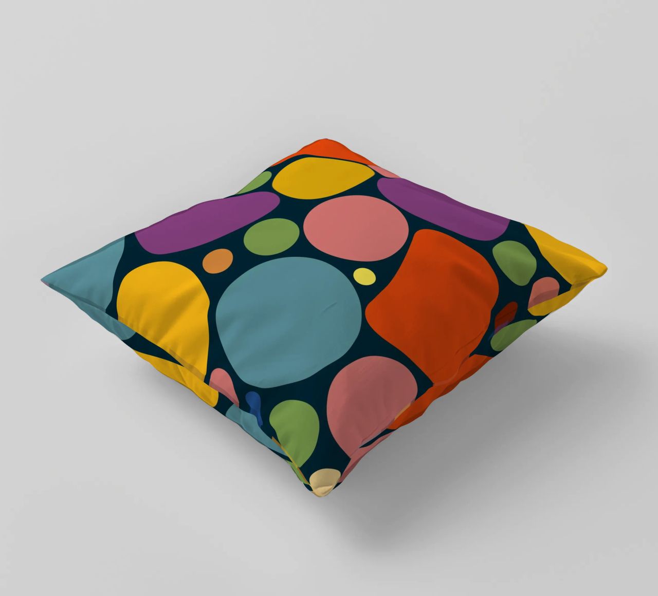 Mid-century Pop-Art Inspired Abstract Pattern cuscino da good-vibes