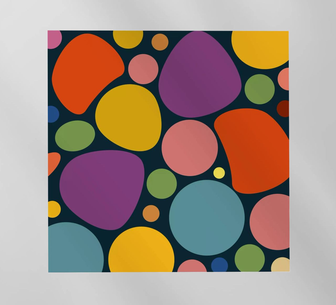 Mid-century Pop-Art Inspired Abstract Pattern pellicola backlit da good-vibes