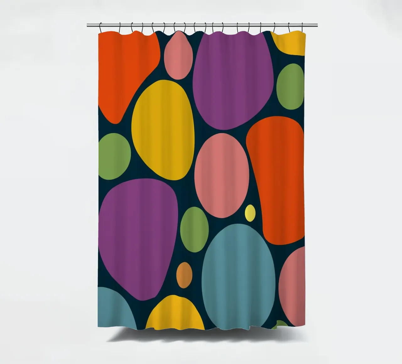 Mid-century Pop-Art Inspired Abstract Pattern tenda da doccia da good-vibes