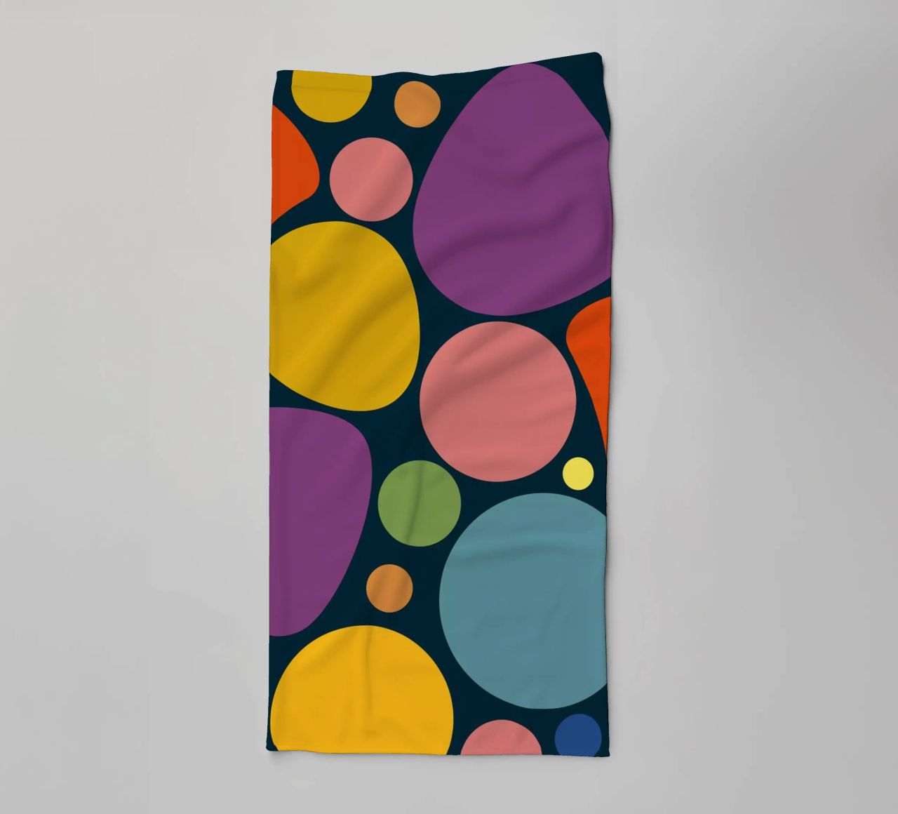 Mid-century Pop-Art Inspired Abstract Pattern asciugamano da bagno da good-vibes