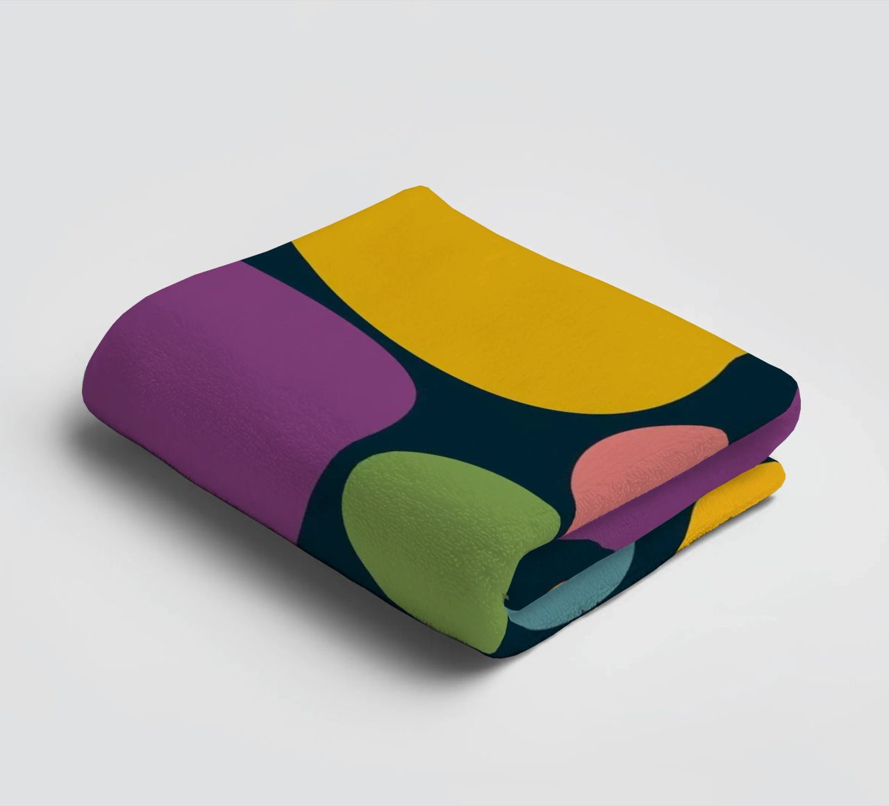 Mid-century Pop-Art Inspired Abstract Pattern asciugamano da bagno da good-vibes