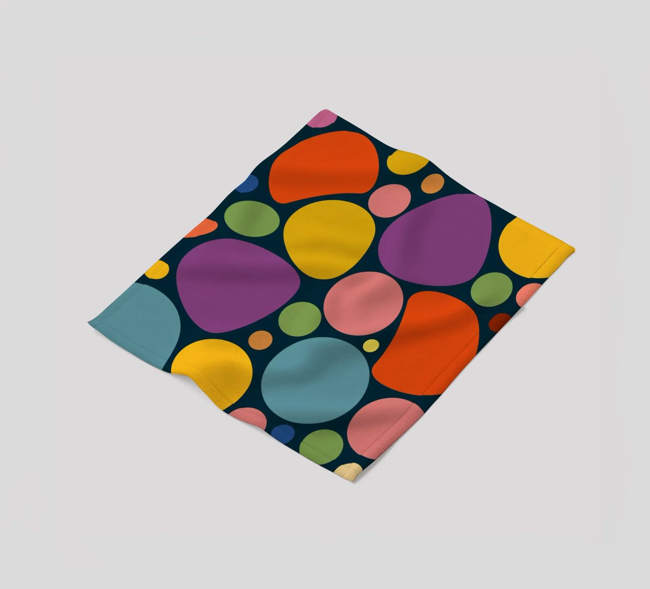 Mid-century Pop-Art Inspired Abstract Pattern coperta in pile da good-vibes