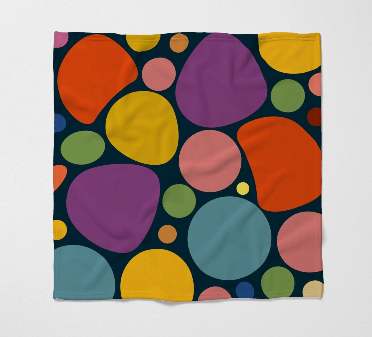 Mid-century Pop-Art Inspired Abstract Pattern coperta in pile da good-vibes