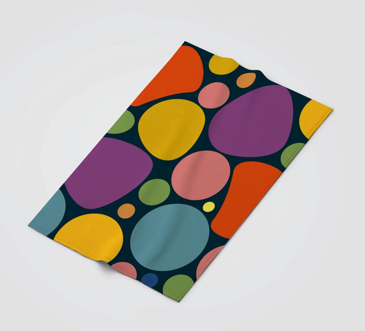 Mid-century Pop-Art Inspired Abstract Pattern coperta in pile da good-vibes