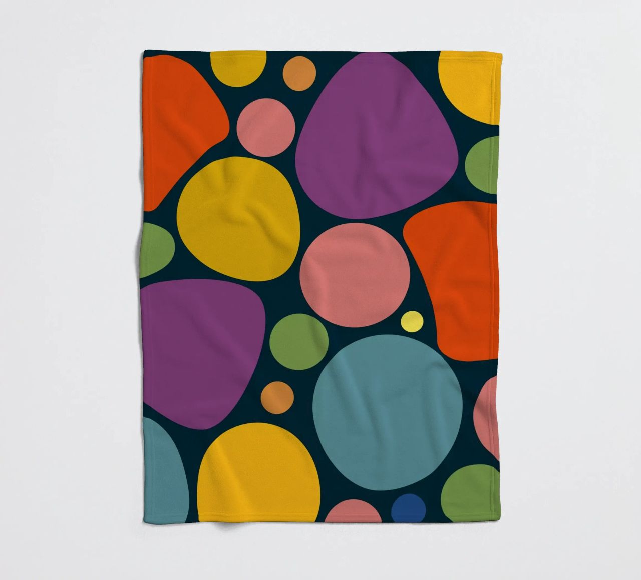Mid-century Pop-Art Inspired Abstract Pattern coperta in pile da good-vibes