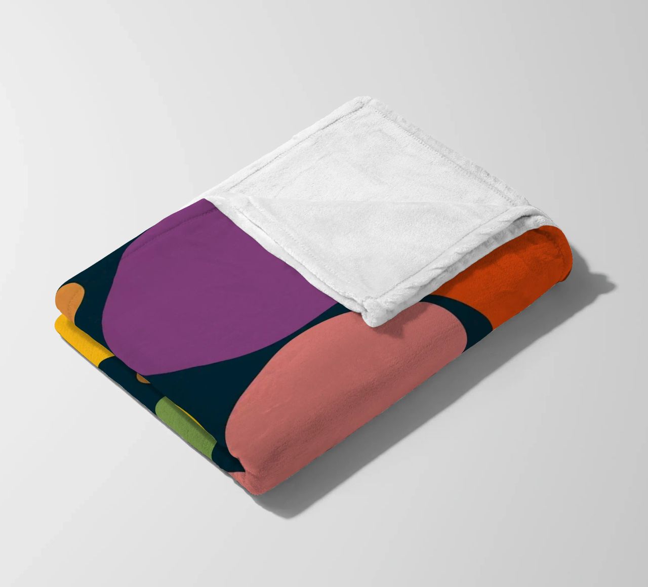 Mid-century Pop-Art Inspired Abstract Pattern coperta in pile da good-vibes